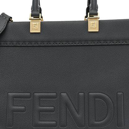 Vitello Cher Logo Debossed Medium Fendi Sunshine Shopper Tote Real Tempesta