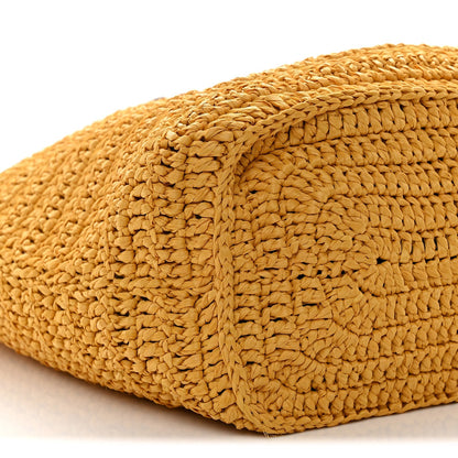 Raffia Rive Gauche Tote Yellow