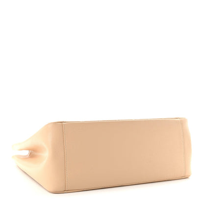 Caviar Quilted Grand Shopping Tote GST Beige