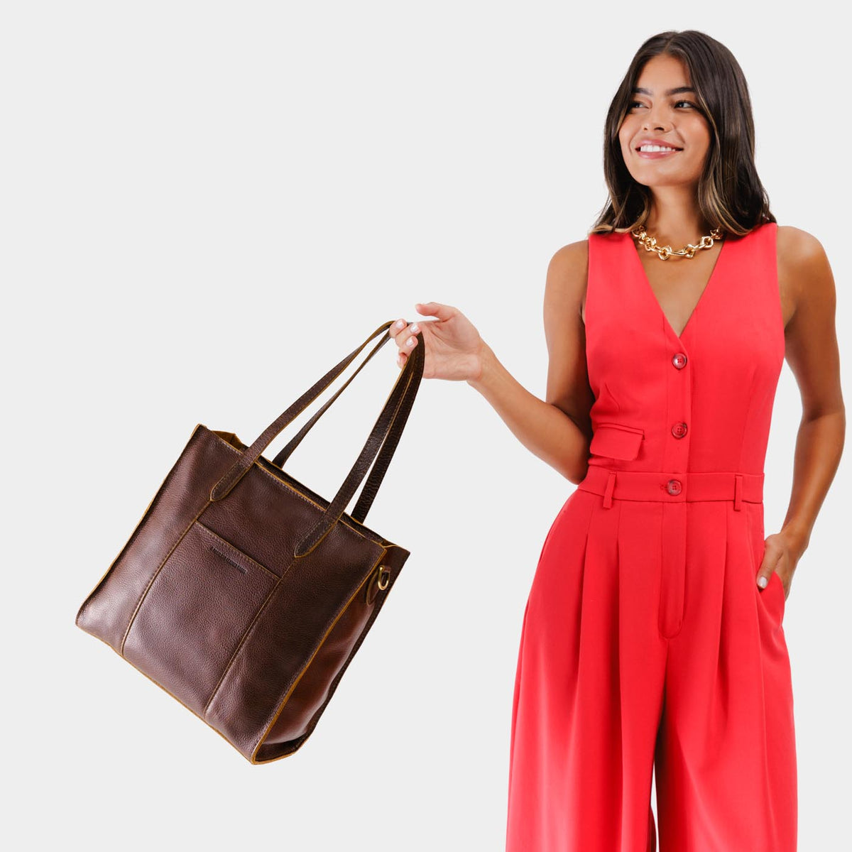 Large Lola Zipper Crossbody Tote