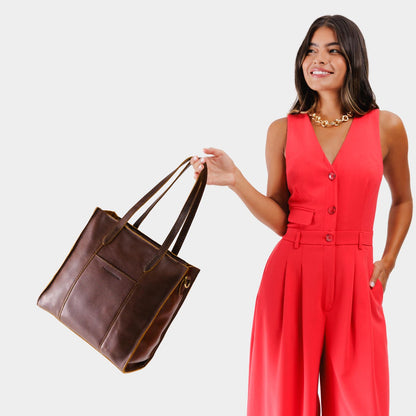 Large Lola Zipper Crossbody Tote
